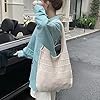 LassZone Sac fourre-tout au crochet, sac de plage en maille bohème tricoté, sac à bandoulière esthétique, sac fourre-tout en tricot, sac à main fourre-tout pour vacances d'été Hobo Y2k pour filles, #5