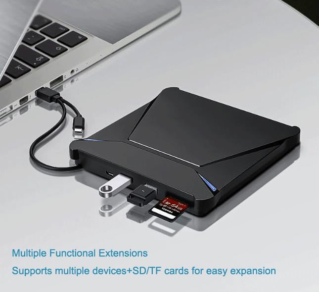 Unidad externa DVD/CD USB 3.0 Tipo C para Laptop miniatura 7