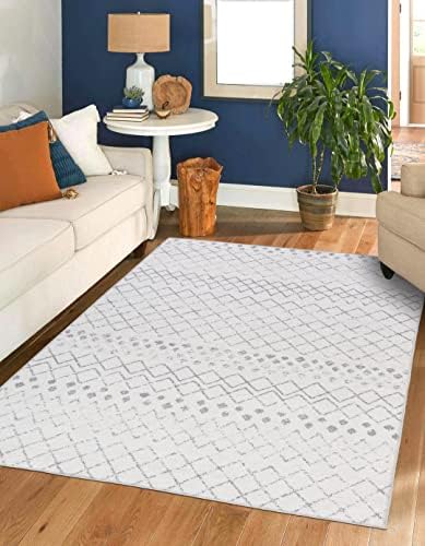Aura Spill Proof Washable Indoor Area Rug Living Room, Entryway, ...