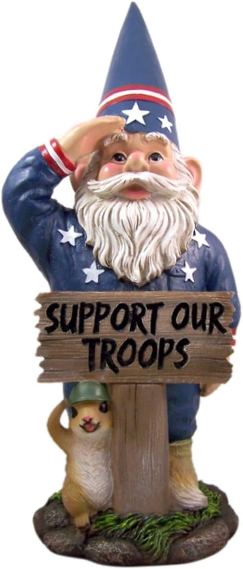 Patriotic GNOME Statue GNOME Figurine GNOME