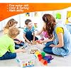 Bmag Counting Bears with Matching Sorting Cups,Pre-School Math Learning Games with 2 Dices,Color Recognition STEM Educational Toy for Toddler Bonus Tweezers, Storage Box, Activity Cards