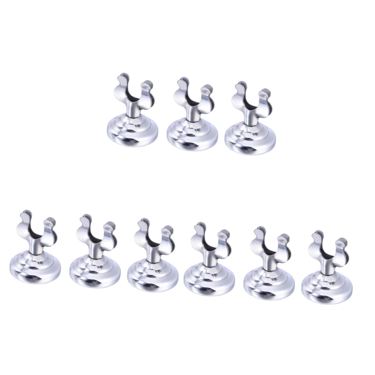 9piezas Porta Menú De Acero Inoxidable Soporte De Mesa Portátil Para Números De Mesa Para Restaurantes Bodas y Eventos