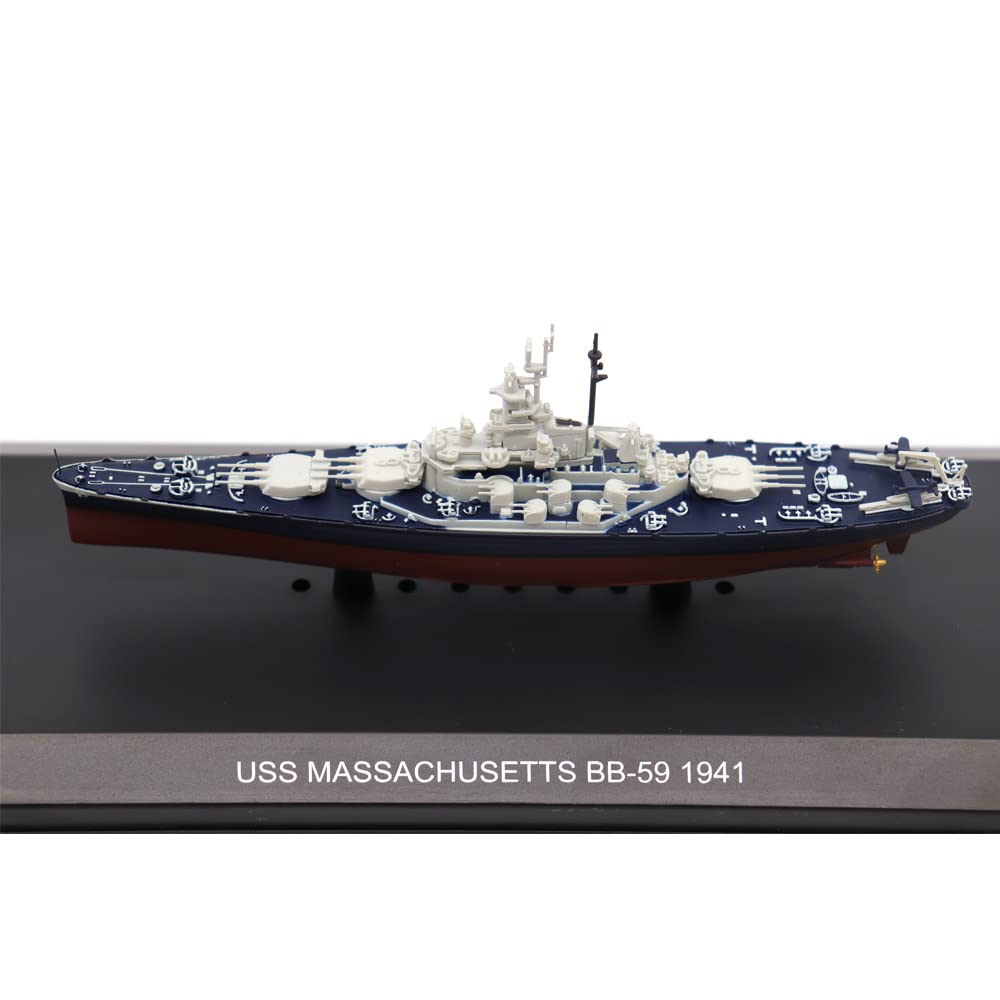 Motor city classics 1:1250 Scale Military Diecast Collectible | USS Massachusetts BB-59 1941 | Militaria Diecast Model 241939