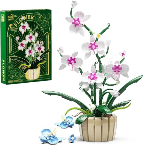 TOY PLAYER Ideas Orchidee Blumen Spielzeug Klemmbausteine Pflanzen Bausteine,Erhältlich in Zwei Farben Kompatibel Mit Generische Marke… – Ansicht 1