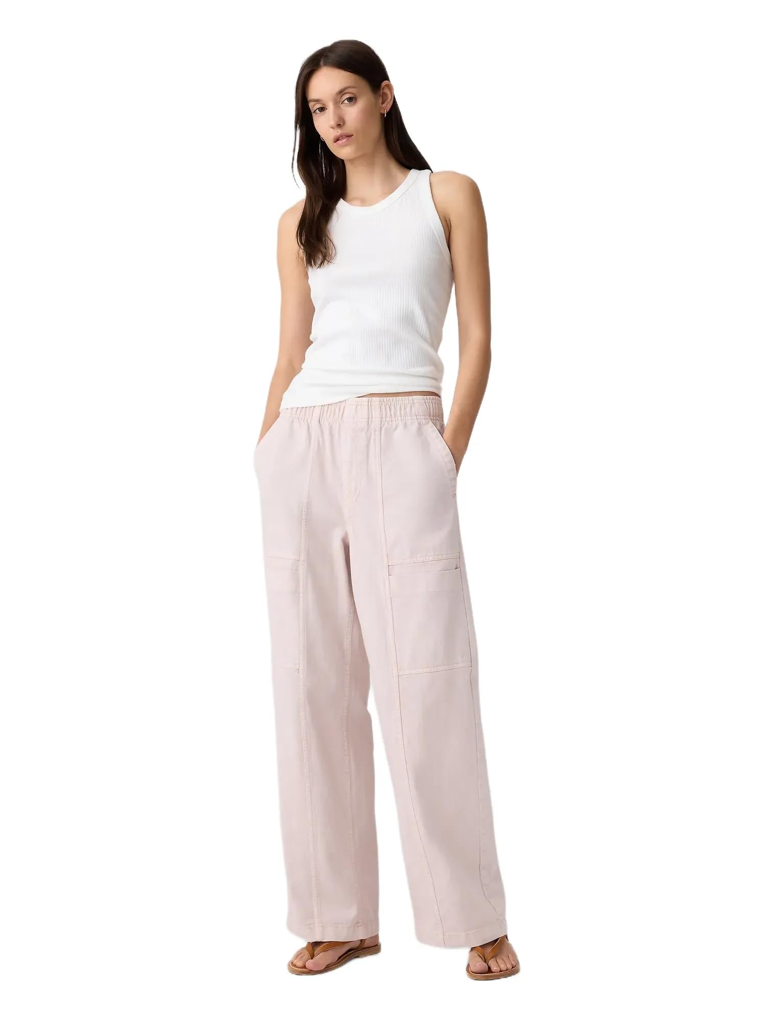 Gap Womens Wide Leg Pull on Utility Pant