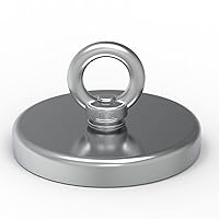 Vista 9 de Imán de pesca de alta potencia de 180 libras, kit de pesca con imán grande, imanes súper potentes con neodimio de tierras raras para río, pesca