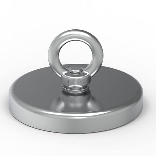 Miniatura 9 de Imán de pesca de alta potencia de 180 libras, kit de pesca con imán grande, imanes súper potentes con neodimio de tierras raras para río, pesca