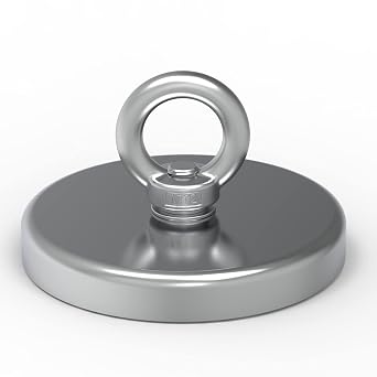 Super Fishing Magnets, High Power Magnet, Large Magnet Fishing Kit with Neodymium Rare Earth Magnet for Retrieving in River, Magnetic Fishing, Diameter 4.72in