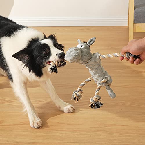 Sedioso 20-22-LZ Tug Of War Dog Plush Toy With Ropes, Cute Squeaky Interactive Dog Toys thumb #7