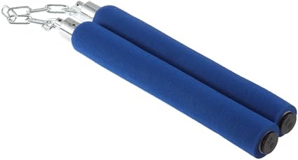Bingo Uk Martial Arts Karate Weapon Ninja Nunchucks Nunchaku Foam Sky Blue White Amazon De Health Personal Care