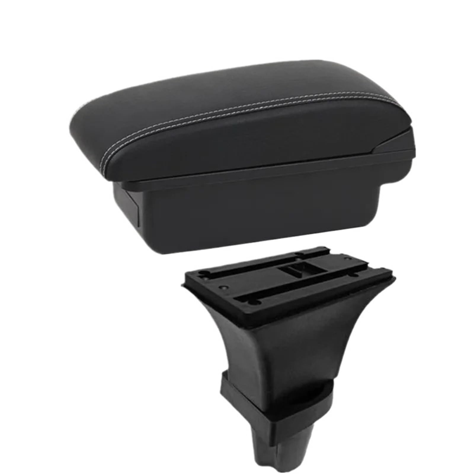 NOKRGQW Car Armrest Box For Kia Picanto Morning Car Armrest Box Central Storage Interior Dedicated Retrofit Accessories(A1 white line No USB)