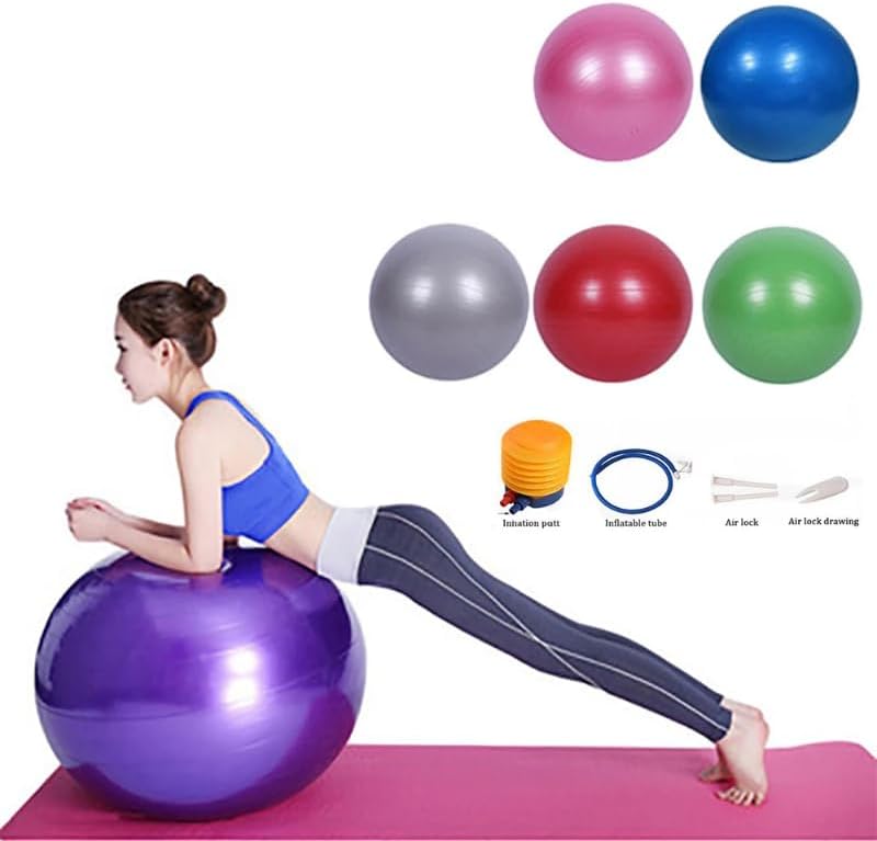 Miniatura 2 de Múltiples tamaños de yoga, pilates, ejercicio suave y grande, pelota de equilibrio para gimnasio, entrenamiento de fitness, pelotas de ejercicio