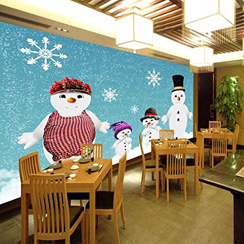 Canevas papier peint 3D haute résolution et peinture murale de Noël pour chambre et salon