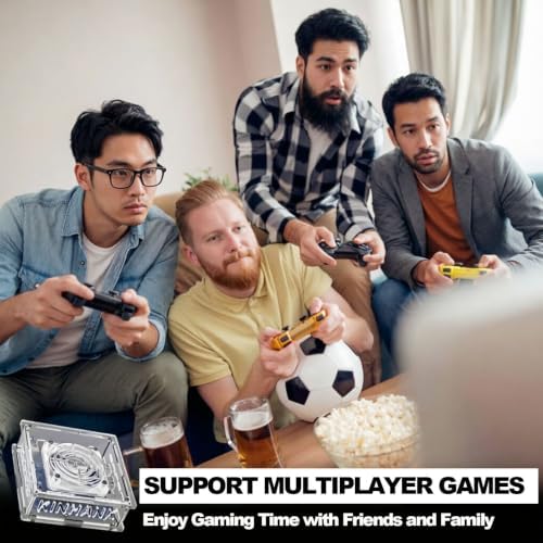 Consola De Juegos Retro Con 256 Gb De Almacenamiento, Más De 50 000 Juegos Integrados Y 2 Mandos Inalámbricos Compatibles Con Ps1, Psp, Mame Y Salida Av 4k Hd.