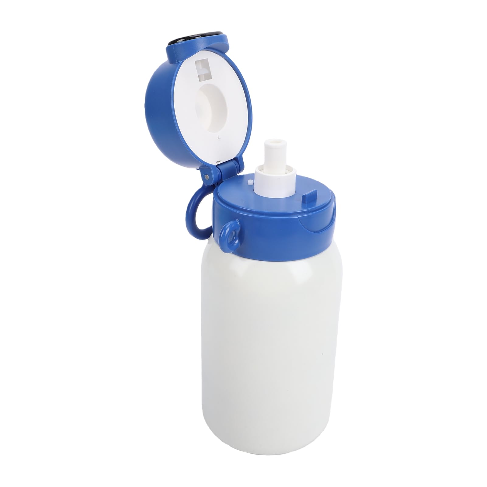 Asixxsix Bottiglia D'acqua Isolata, Sblocco con Impronta Digitale Borraccia Isolata in Acciaio Inossidabile IPX7 Borraccia Sportiva da 550 Ml con Blocco Intelligente