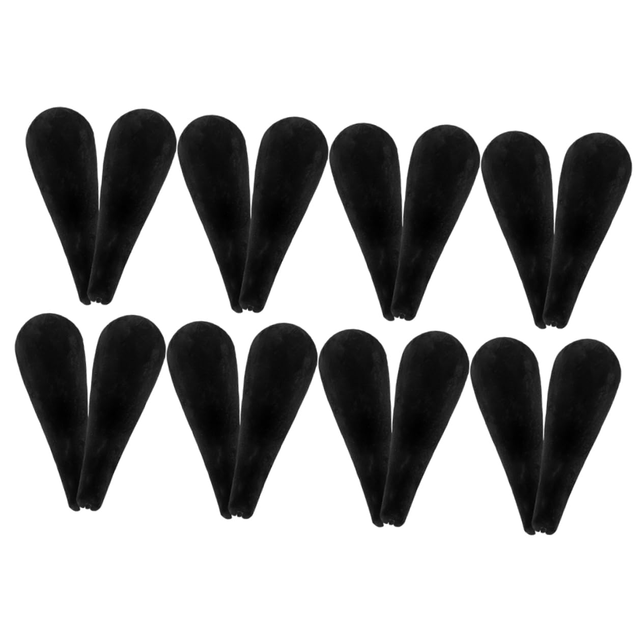 Levemolo 16pcs Hanger Shoulder Rest Clothes Rack Hangers Clothing Shoulder Hanger Forms Clothes Hanger Shoulder Forms Clothes Hanger Shoulder Pads Suit Hanger Shoulder Forms Black Flocking