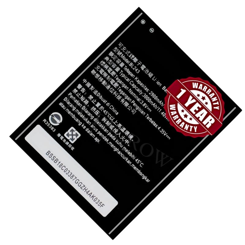 Image of Original BL243 Battery Compatible for Lenovo K3 Note - (3000mAh) - 1 Year Warranty BC45