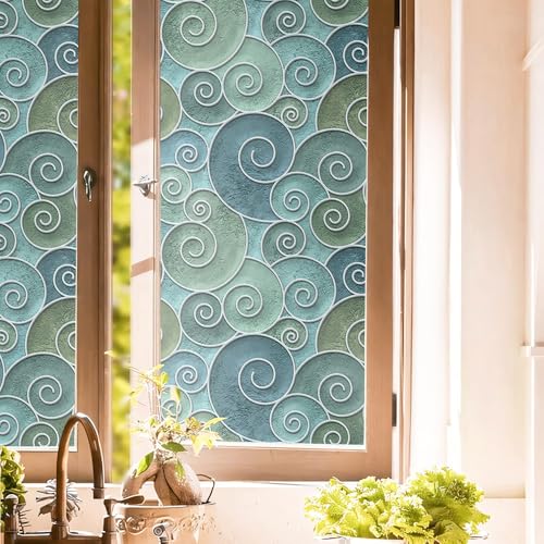 Vinilo Decorativo Azul Geométrico 40x300 cm