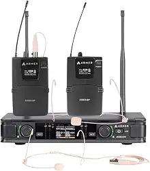 Microfone sem Fio Headset Duplo Armer AX802M HH