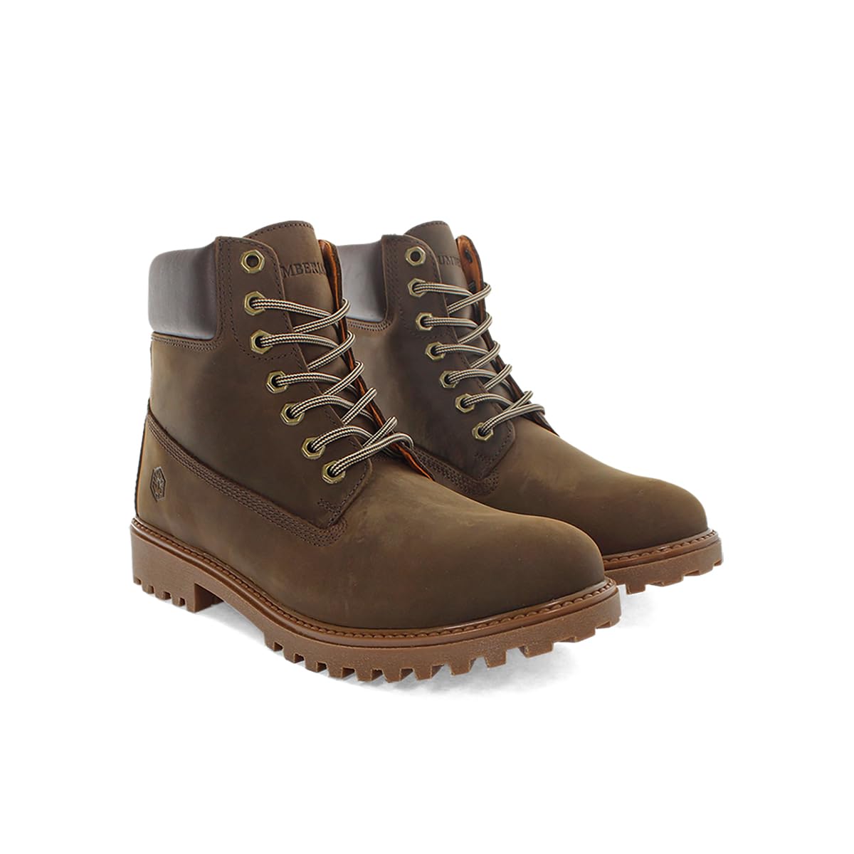 Lumberjack 102217663 stivaletto anfibio in pelle cotto marrone