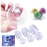 Bath Bomb Mold, Windspeed DIY Clear Hemisphere Ball Mold for Wedding Party Christmas Ball Ornaments Decor Gift - 3 Size/15 Set/30 Piece