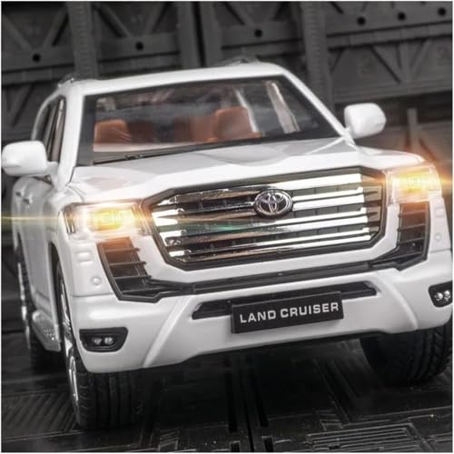 Image of Compatible for 1:24 Land Cruiser Lc300 Toy Car Model, Diecast Collectible Pull Back Model Car with Sound and Light, Toy Gift Vehicles for Adults Kids Boys Girls (1:24 Land Cruiser Lc300-Black Color)