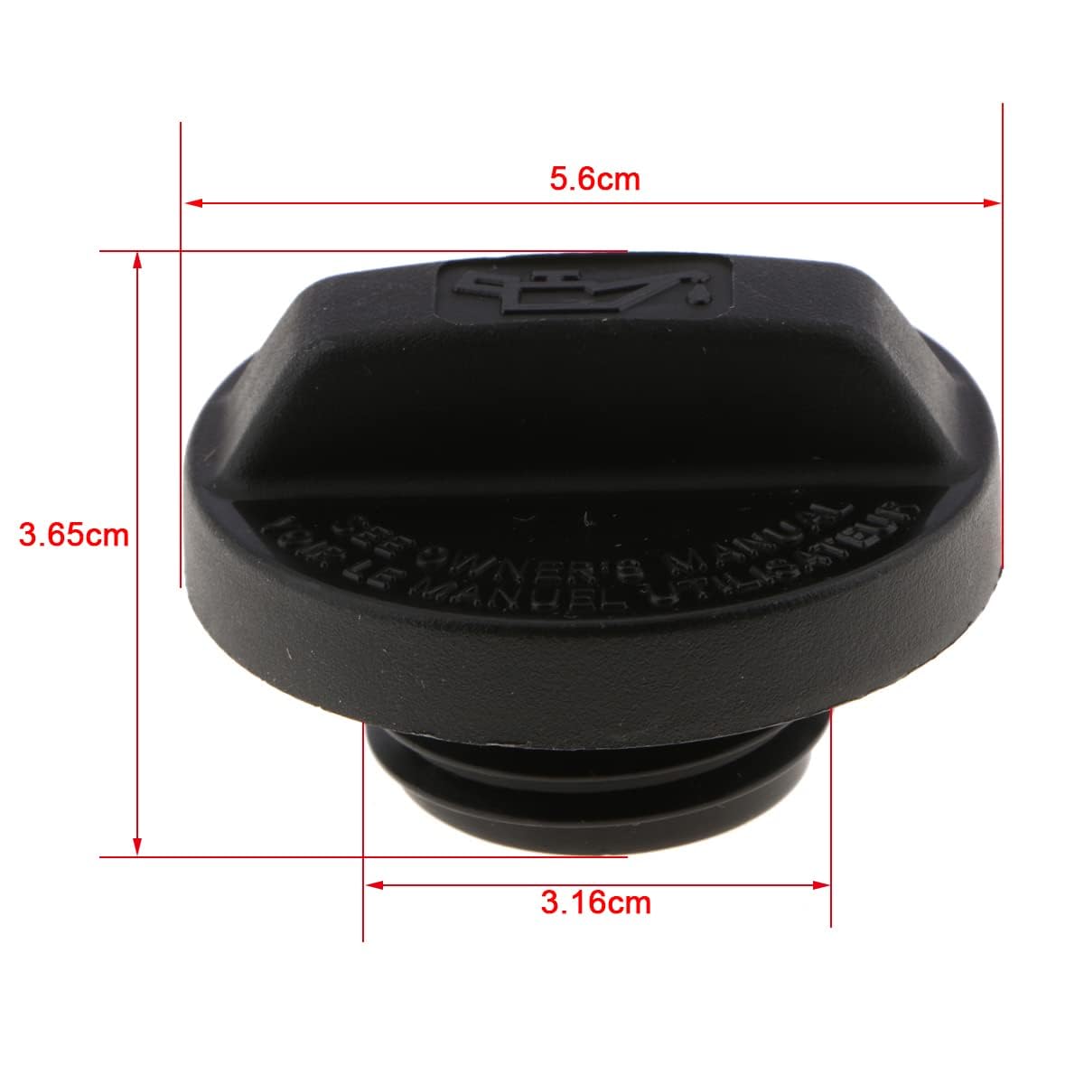 Tapón De Llenado De Aceite Para Motor Honda Accord 2008-2013 - Número OE 15610-P5G-000, Material ABS