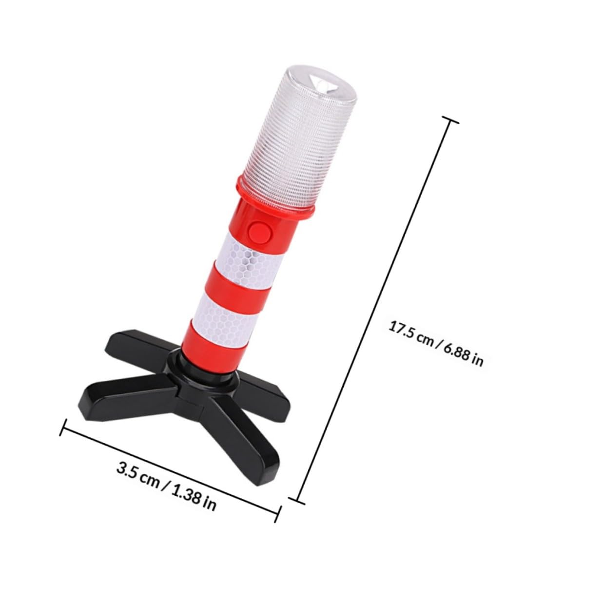 Mikinona Lampe De Détresse Multifonction Led Rouge Support Magnétique Pour Voiture Et Travaux D'urgence En Extérieur, Éclairage De Sécurité Routière, Intervention Automobile Et Situations D'urgence