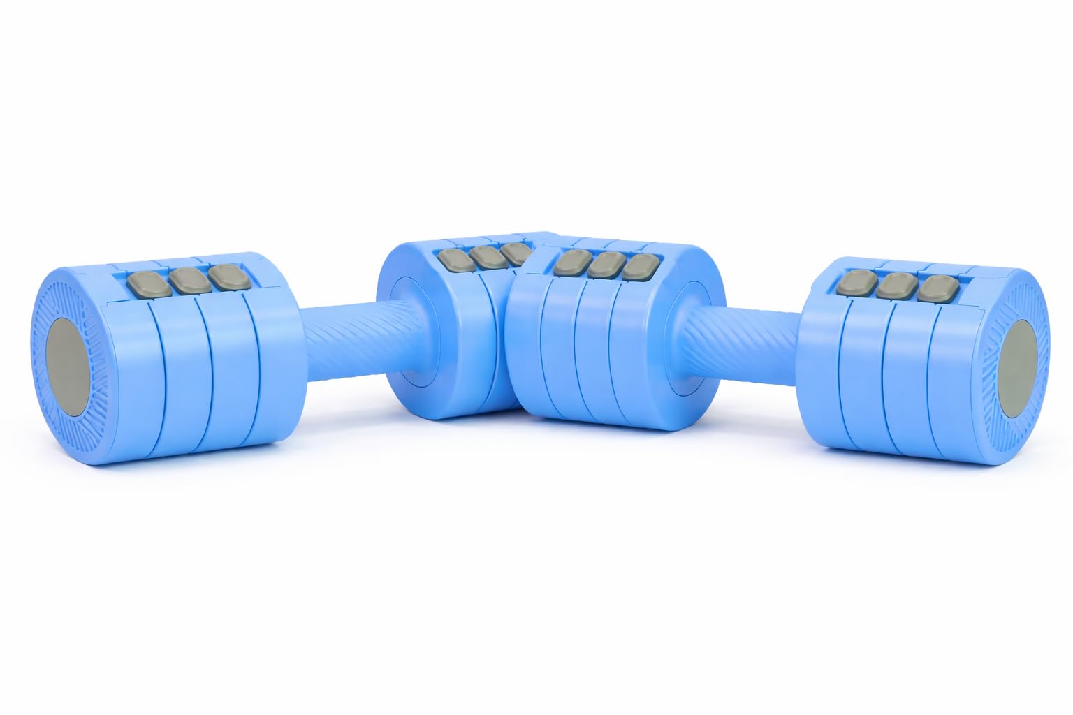 Zestaw hantli regulowanych, 2 ciężarki, 1 do 2,5 kg, hantle 4 w 1, sprzęt fitness, siłownia, dom, trening