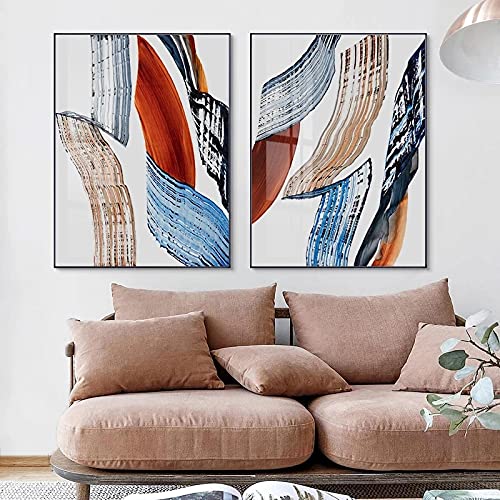 Art mural abstrait et peinture décorative moderne salon affiche de style nordique