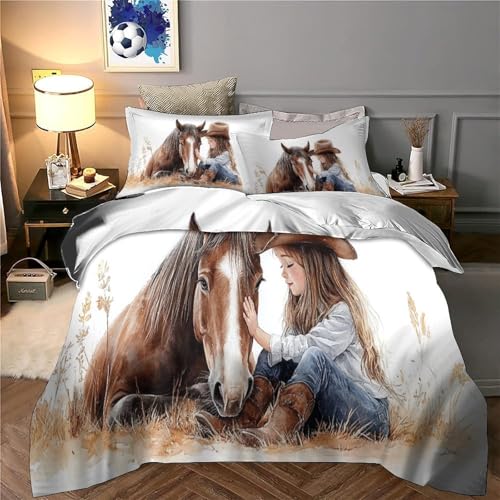 Housse de couette avec fermeture éclair résistante pour lit simple ado 135x200