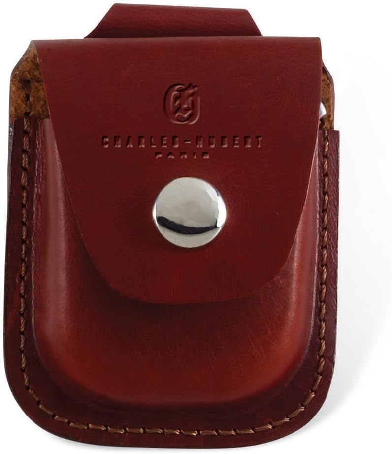 Sonia Jewels Charles Hubert Brown Leather Holder for Up to 42mm Pocket Watch