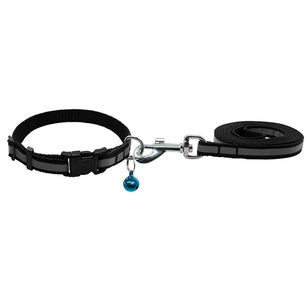 Nitzu Pets Reflective Safe Pets Collar Breakaway Safety Cat Dog Puppy Kitten Collars with Bells (Black) (B0CJY4FHQ1) Amazon Price History, Amazon Price Tracker