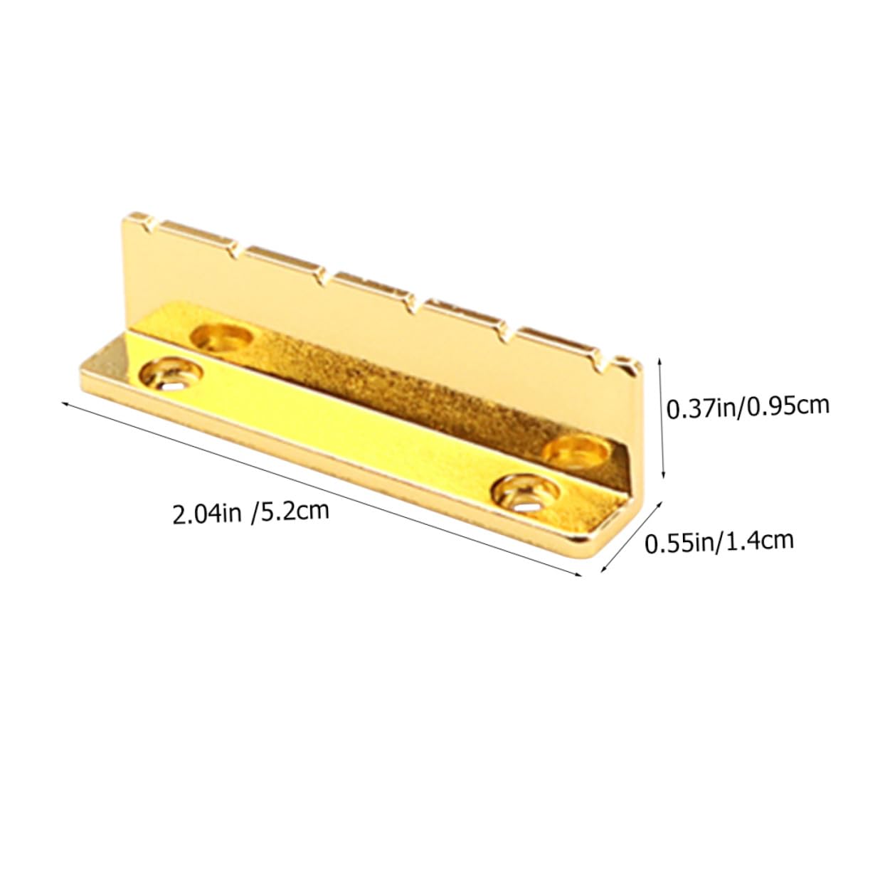 TOYANDONA 4sets Guitar Nut Metallo Shape Per Chitarra Elettrica Sostituzione Pre-slot Supporto Per Corde Migliora Suono e La Sustentazione Per Musicisti