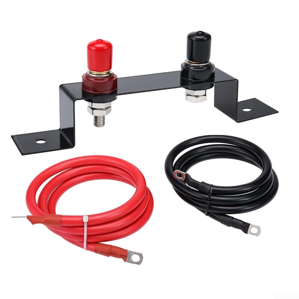 Câble de rechange étanche pour démarreur de démarrage compatible avec les pinces 4AWG, 5AWG, 6AWG, 7AWG dans les voitures, camions, VTT, SUV, camping-cars et bateaux utilitaires (4AWG)