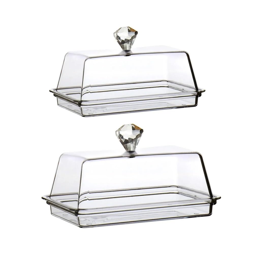 Beurrier Transparent Butter Dish with Lid Kitchen Accessories Cheese Box Storage Tray Boîte à Beurre