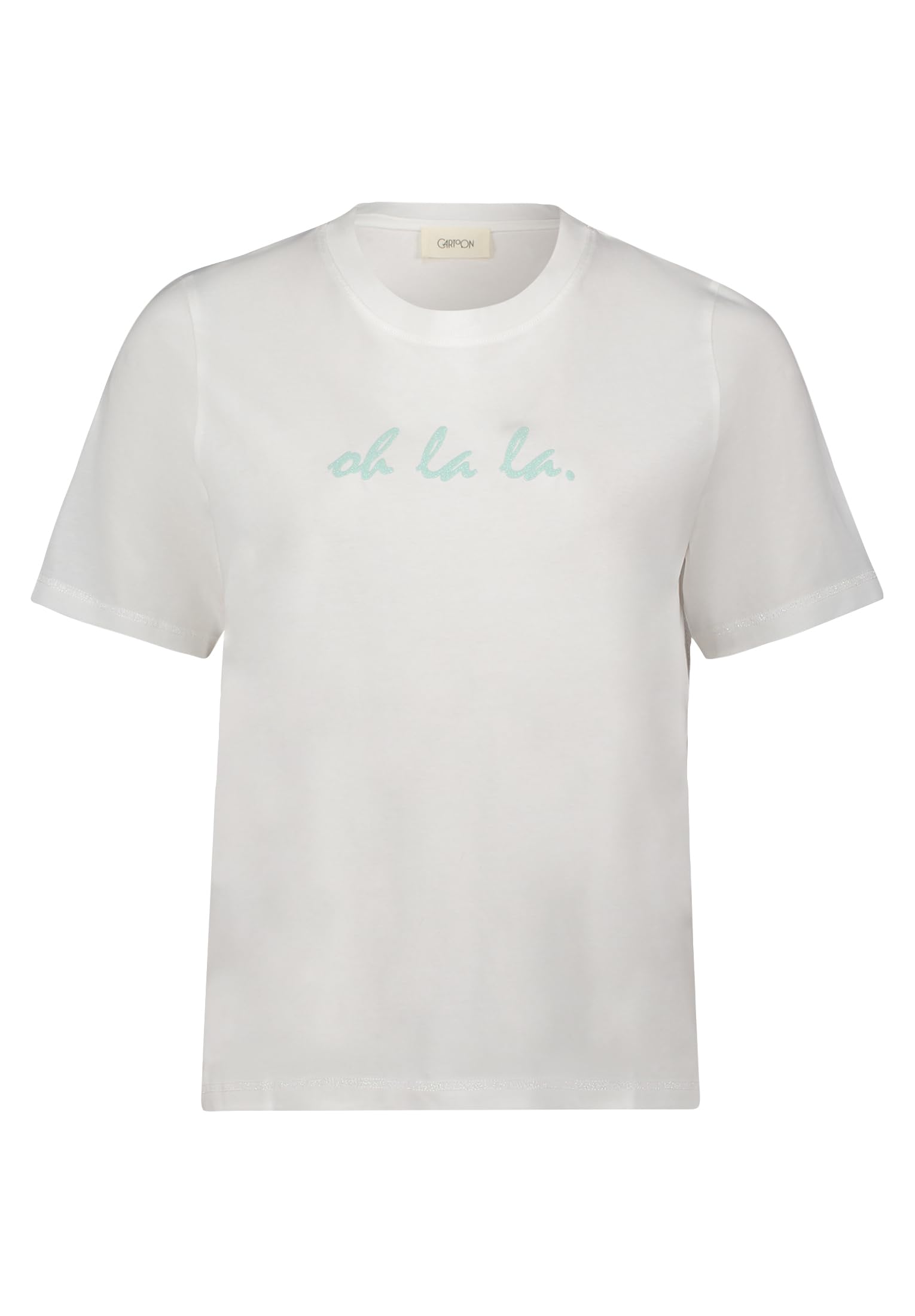 Cartoon Damen Printshirt mit Rundhalsausschnitt