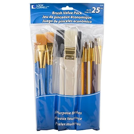 Loew-Cornell 245B Brush Set, Pack of 25, Multi Color