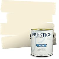 Vista 94 de PRESTIGE Pinturas de pintura exterior e imprimación en uno, 1 galón, plano, combinación comparable de Benjamin Moore* Manzanilla*