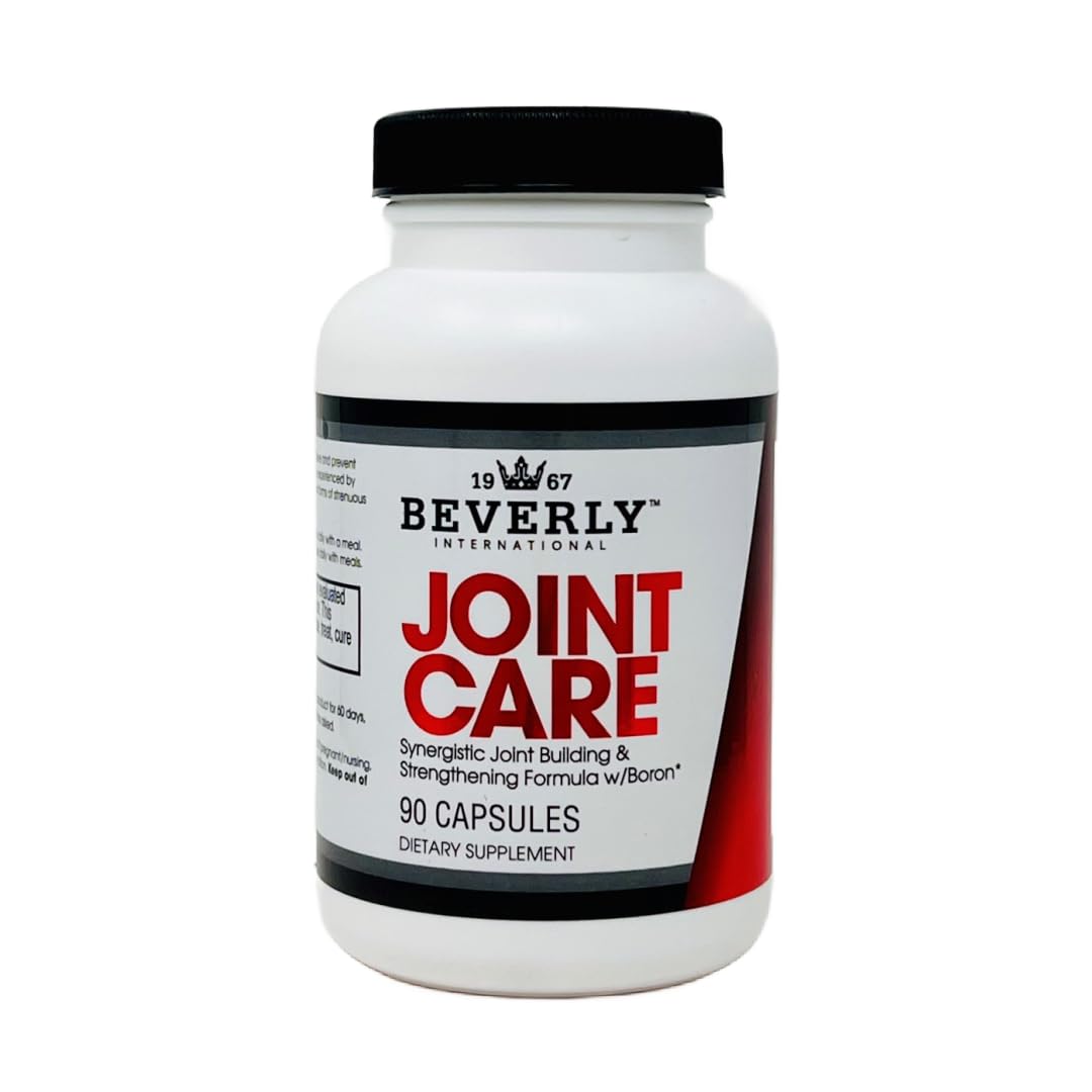 Beverly International Joint Care, 90 Capsules. All Over Joint Support. 3-Stage Building Formula with Glucosamine, Chondroitin, MSM, Hyaluronic Acid. Increase Mobility with Less Discomfort.