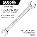 Klein Tools 68460 Open-End Wrench 1/4-Inch, 5/16-Inch Ends