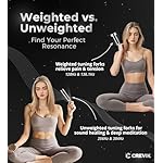 Tuning Forks for Healing Set - 128Hz, 136.1Hz, 256Hz, 384Hz Weighted & Unweighted Tuning Fork Kit with Hockey Puck Activator - Chakra Sound Therapy Instruments for Meditation & Yoga in Pouch - Image 5