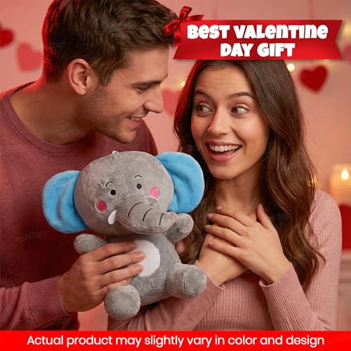 Image of Zest 4 Toyz Soft Toy for Girls (23 cm) | Baby Toys | Cute Stuffed Animal Plush Toy | Cuddly Elephant Soft Toy Teddy Bear for Kids | Birthday Gift - Multicolor
