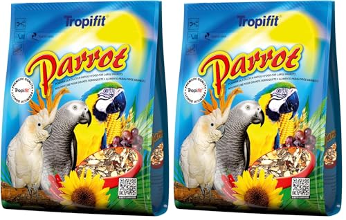 Parrot 1000g Nourriture pour Grands perroquets (Lot de 2)