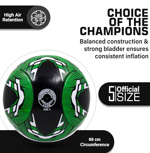 Image of Synco Football Shield | PVC Machine Stitched | 6 Panel Soccer Ball | Football for Training & Practise Sessions | Suitable for Soft & Turf Ground | Soccer Ball Size 5