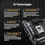 TUF Gaming X870E-PLUS WIFI7 AMD X870E ATX Motherboard with 16+2+1 80A Power Stages, DDR5 Support with AEMP, PCIe 5.0 x16 with PCIe Slot Q-Release Slim, Four M.2 Slots, WiFi 7 with ASUS WiFi Q-Antenna - Image 2