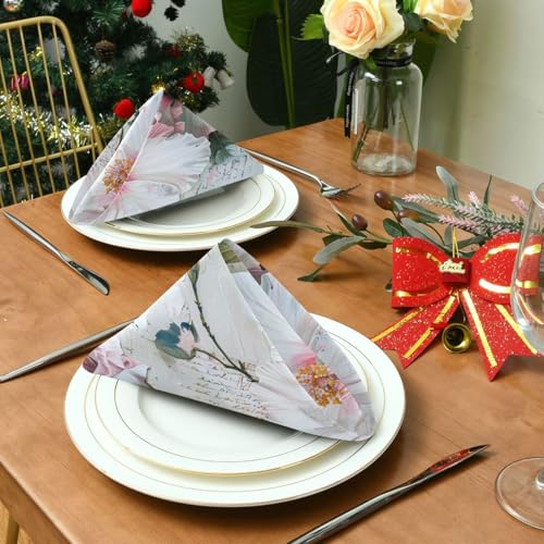 Servilletas de Tela Floral Set de 6 20x20 in miniatura 4