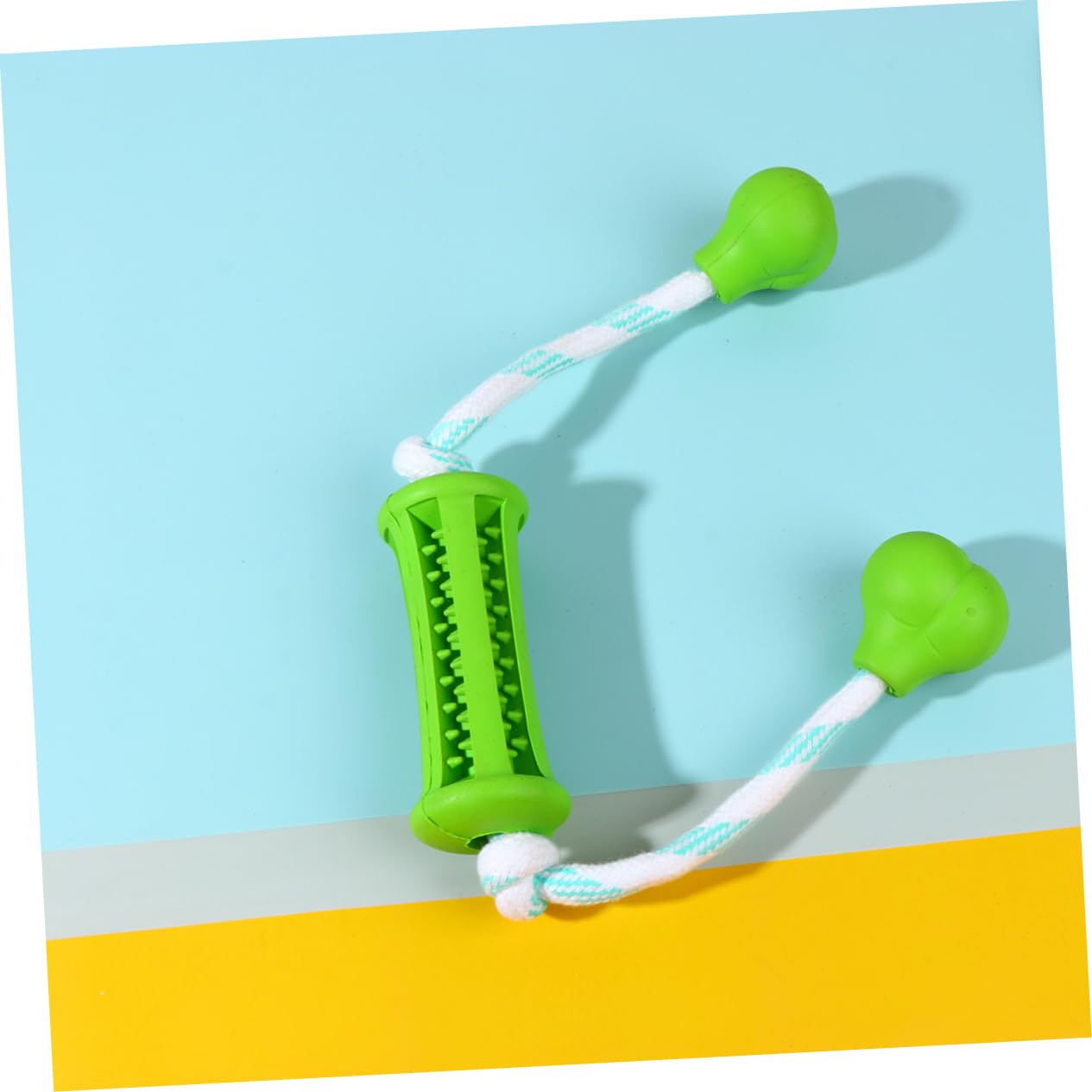 Kisangel 3piezas Juguete para De Cuidado Cepillo De Dientes para Juguete Masticable para Entrenamiento y Limpieza De Dientes Verde