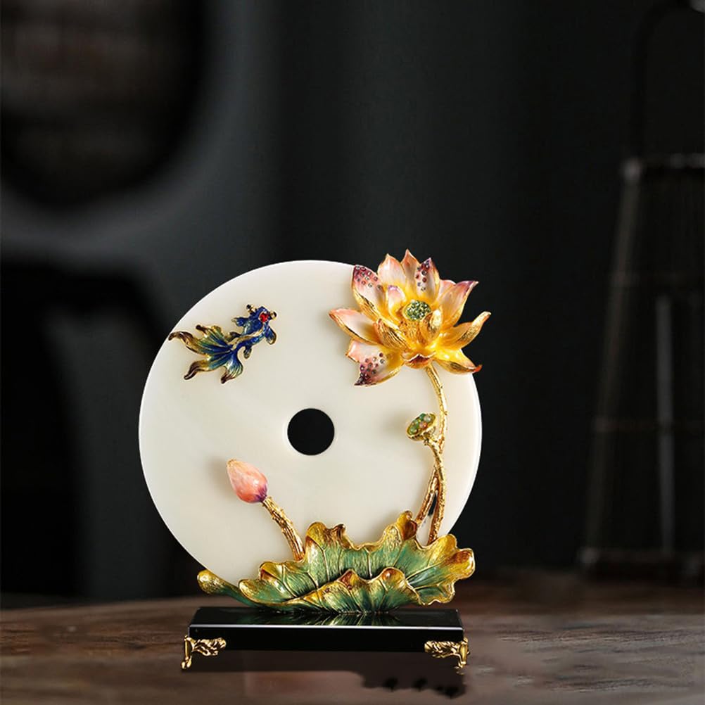 Ozdoby Feng Shui Bogactwo Figurka kolekcjonerska, klamra pokoju Fengshui Blat chiński pulpit Orientalny chiński tajemniczy wystrój Prezenty Świetne do uzdrawiania w domu lub biurze