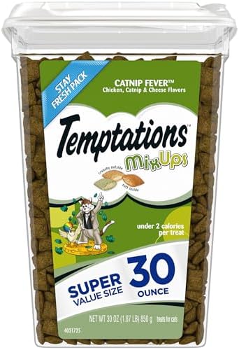Temptations MixUps Catnip Fever Flavor Crunchy and Soft Cat Treat...